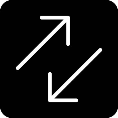 Katı biçiminde doğru vektör simgesi