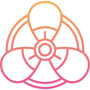 Nükleer ikon vektör çizimi