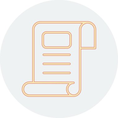 Belge simgesinin vektör illüstrasyonu