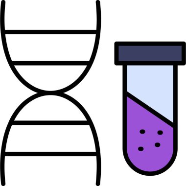 Laboratuvar deney ikonu bilim, araştırma - deney kategorisi
