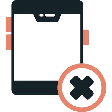 Cep telefonu. Web simgesi basit illüstrasyon