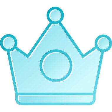 Taç. Web simgesi basit tasarım