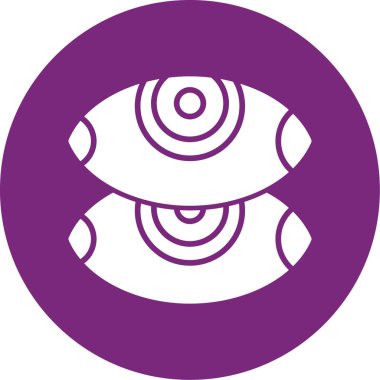 Göz. Web simgesi basit illüstrasyon