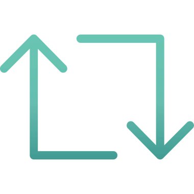 ok aşağı sağ simge dış hat biçiminde