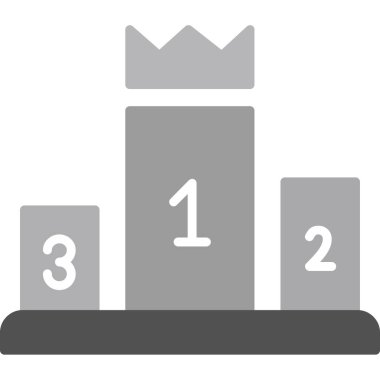 ikinciliği gösteren bir simgenin düz tasarım çizimi