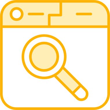 Arama simgesi modern vektör illüstrasyonu