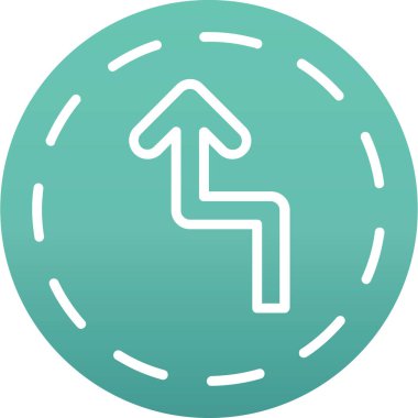 ok simgesi, vektör illüstrasyonu