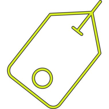 Sarı üçgenin vektör çizimi