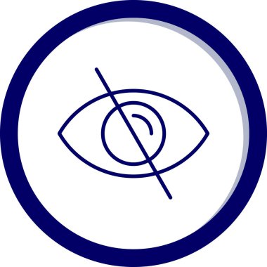 Göz simgesi vektör illüstrasyonu