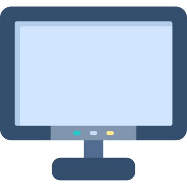 bilgisayar simgesini, vektör illüstrasyonunu izle