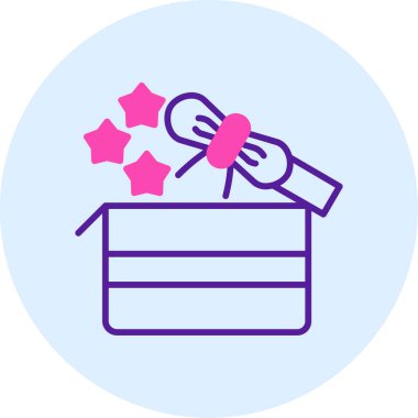 Hediye. Web simgesi basit tasarım