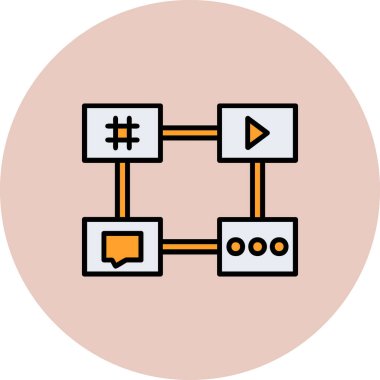 seo modern simgesinin vektör illüstrasyonu