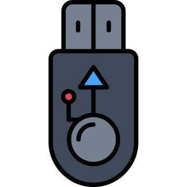 usb Simgesi, Vektör illüstrasyonu