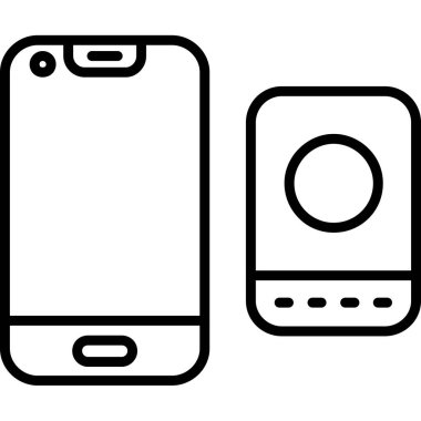 - Telefon. Web simgesi basit illüstrasyon