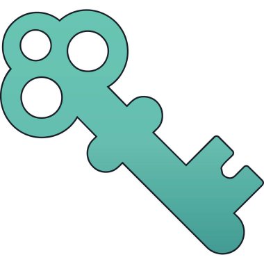 anahtar simgesi, vektör illüstrasyonu