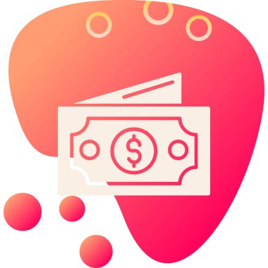 Dolar işareti simgesi, vektör çizimi