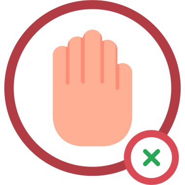 Elini ver. Web simgesi basit illüstrasyon