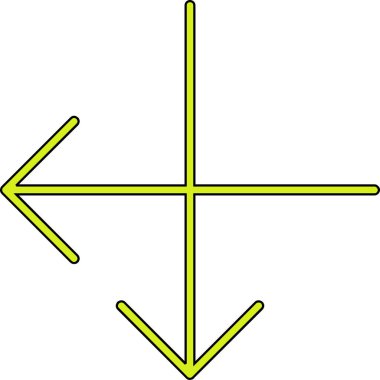 Ok simgesi. Ok vektör simgelerinin basit illüstrasyonu