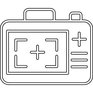 araba pil ikonu vektör çizimi çizimi