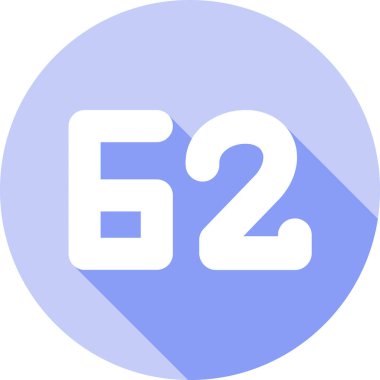 7 numaralı simge vektör çizimi