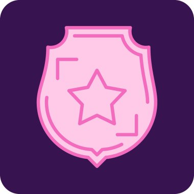 Rozet simge vektör çizim