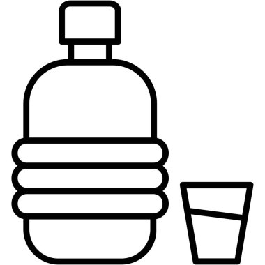 Alkol şişesi simgesi, taslak biçimi