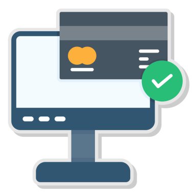 Web düz renk vektörü simgesi