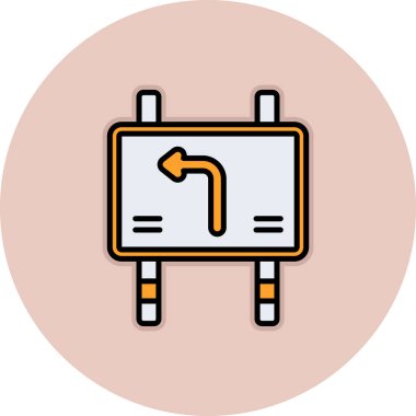 Bir yol işaretinin çizimi