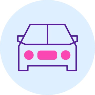 Araba web vektör simgesi