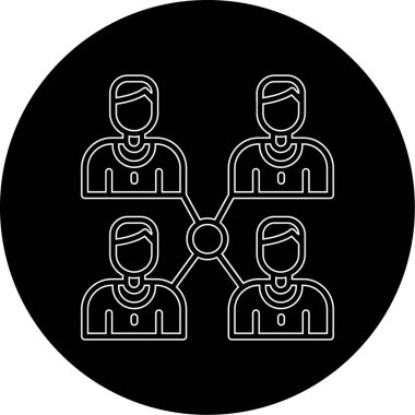 İnsan simgesinin vektör illüstrasyonu