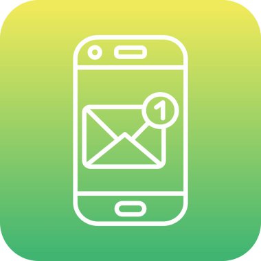 vektör posta simgesi illüstrasyonu