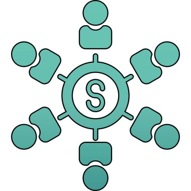 Dolar simgesi, vektör tasarımı