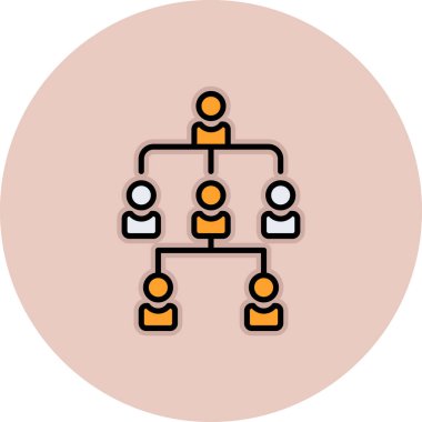 ağ bağlantısı renk vektör illüstrasyonu