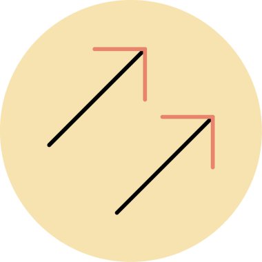 ok simgesinin vektör illüstrasyonu