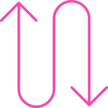 Kontur vektör simgesi aşağı ok