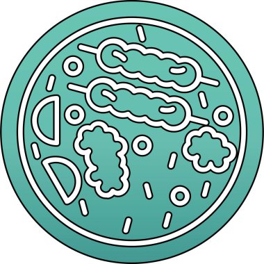 Gıda simgesinin vektör illüstrasyonu