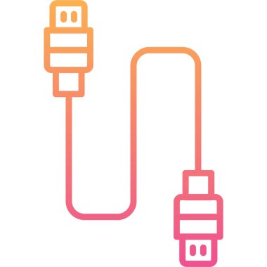 kablo eklentisi simgesi ana hat biçiminde