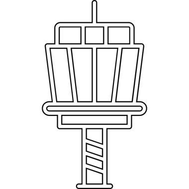 Sokak lambası simgesi, anahat stili