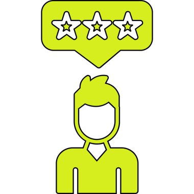 Müşteri memnuniyeti derecelendirme simgesi - özet biçimi