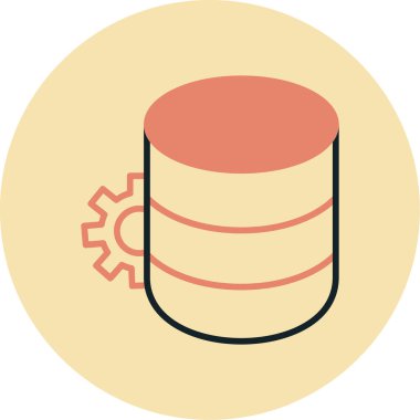 Modern bir simgenin vektör illüstrasyonu