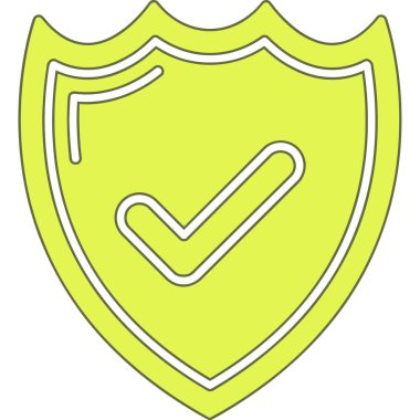 Bir kalkanın vektör illüstrasyonu