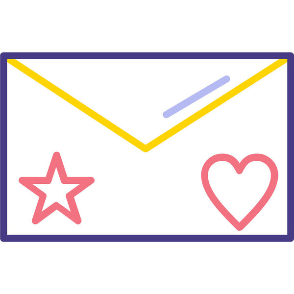 конверт любви с сердцем