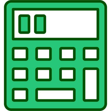 Hesap makinesi. Web simgesi basit illüstrasyon