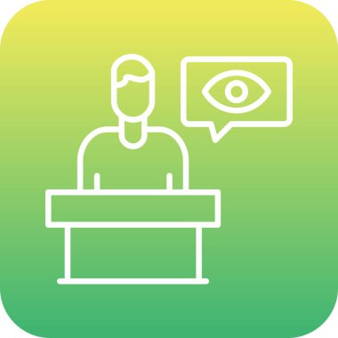 Bir kadın simgesinin vektör illüstrasyonu