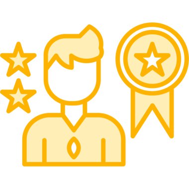 en iyi derecelendirme renk ikonu vektörü. Müşteri derecelendirme. izole edilmiş sembol çizimi