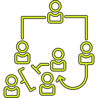 takım çalışması simgesi, modern tasarım illüstrasyon tasarımı