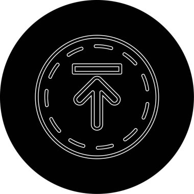 Bir pusula simgesinin vektör illüstrasyonu