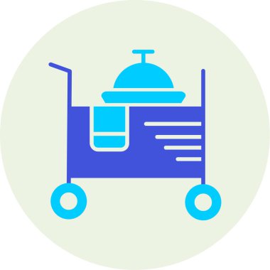 Yemek. Web simgesi basit illüstrasyon