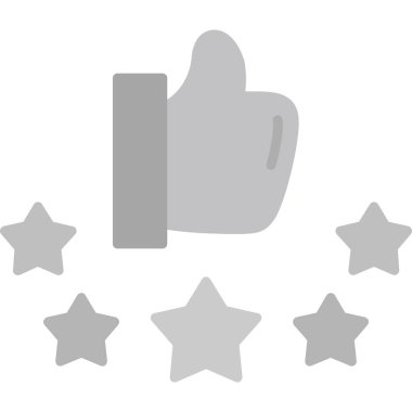 derecelendirme vektörü düz simgesi