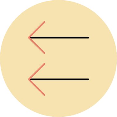 ok simgesi vektör illüstrasyonu